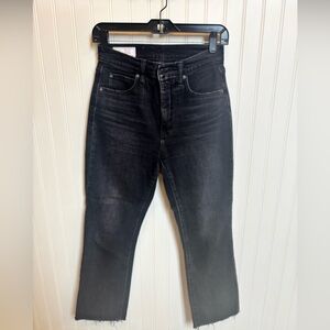 GAP Kick Fit High Rise Black Washed Jeans